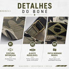 Boné Masculino Camuflado Brasil - Jonzy