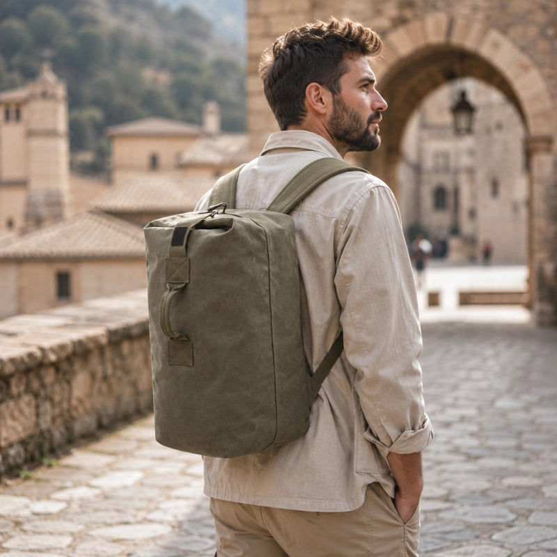 Mochila Masculina de Lona Atlas - Jonzy